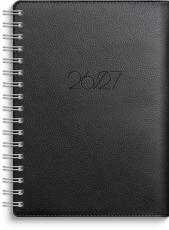 Kalender Senator A6 Twist svart 2026-2027