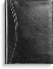 Fickkalender Prestige de Luxe svart skinn 2026