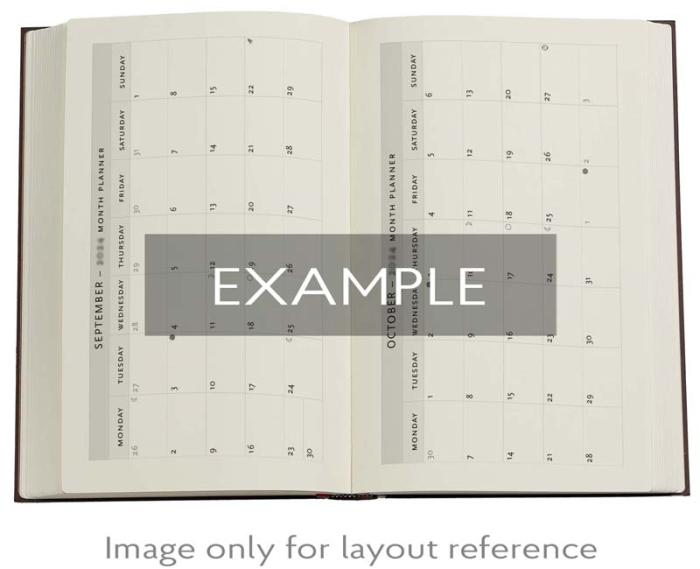 Kalender Paperblanks 18-months Midi Horizontal Kara-ori