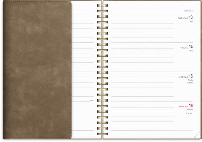 Kalender Senator A5 Twist mocca 2026-2027 