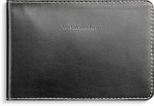 Veckokalendern svart konstläder 2026
