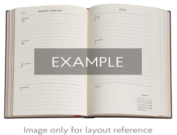 Kalender Paperblanks 18-months Midi Horizontal Pacific Blue Bold