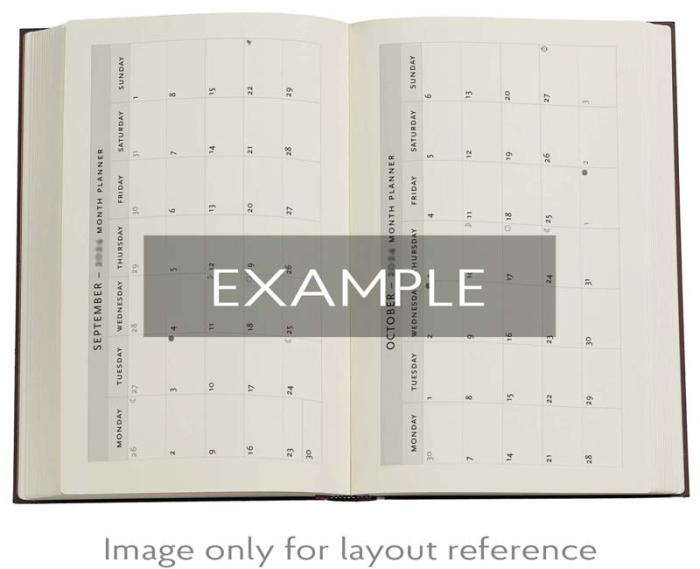 Kalender Paperblanks 18-months Midi Horizontal Pacific Blue Bold