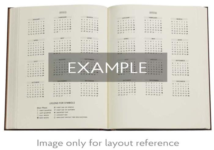 Kalender Paperblanks 18-months Midi Horizontal Pacific Blue Bold