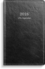 Lilla Agendan svart konstläder 2026
