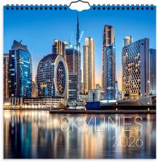 Väggkalender skylines 2026
