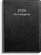 Lilla Fickdagboken svart konstläder 2026