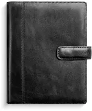 Compact Systemkalender svart skinn 2025