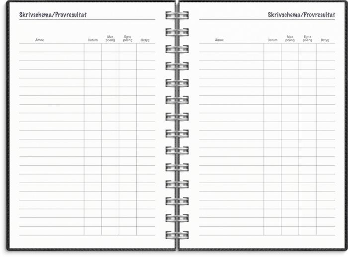 Kalender Lilla Studieåret Twist svart 2026-2027