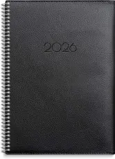 Kalender Senator A5 Twist svart 2026