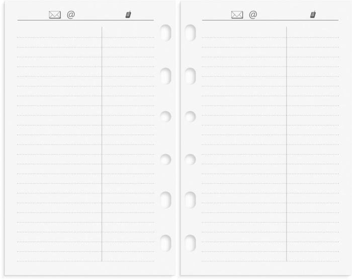 Compact Systemkalender brunt skinn 2025 