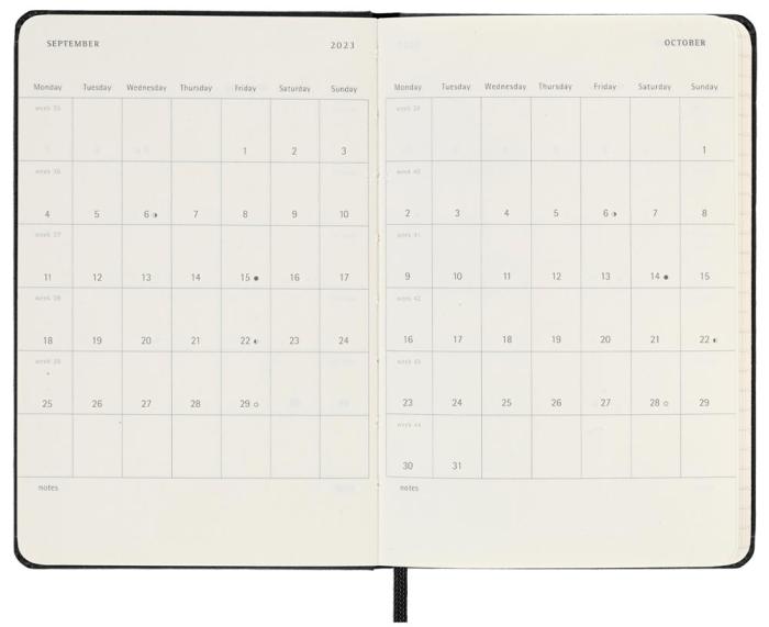 Moleskine Daily Black Hard Pocket 2023