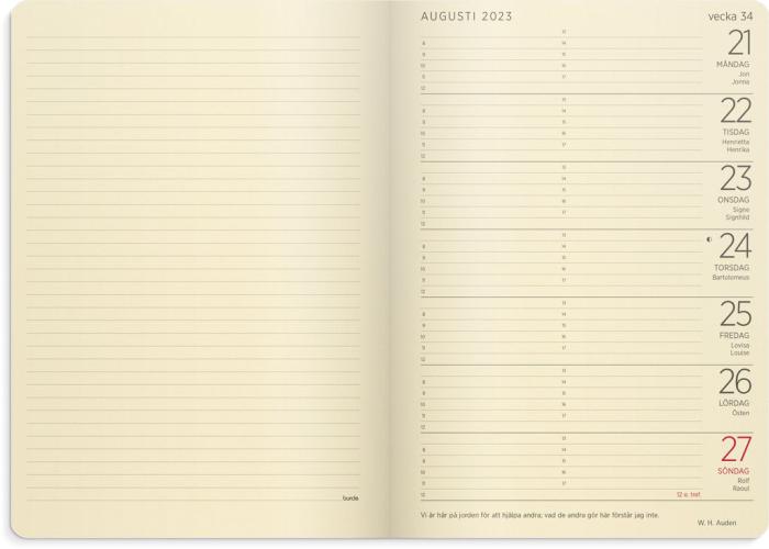 Stor Veckokalender Forma Deluxe Brun 2023