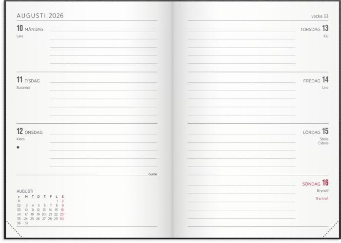 Kalender Senator A6 Vega 2026-2027