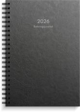 Kalender Bokningsjournalen svart kartong 2026