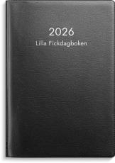 Lilla Fickdagboken svart plast 2026