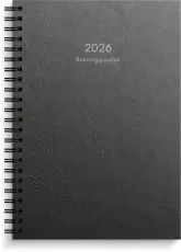 Bokningsjournalen svart kartong 2026