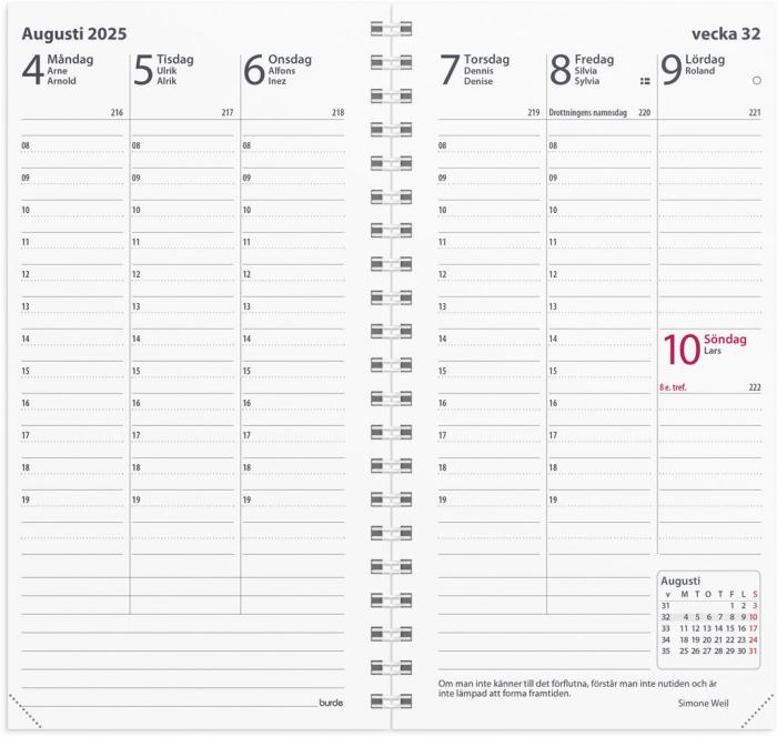 Planner kalendersats Interplano II 2025