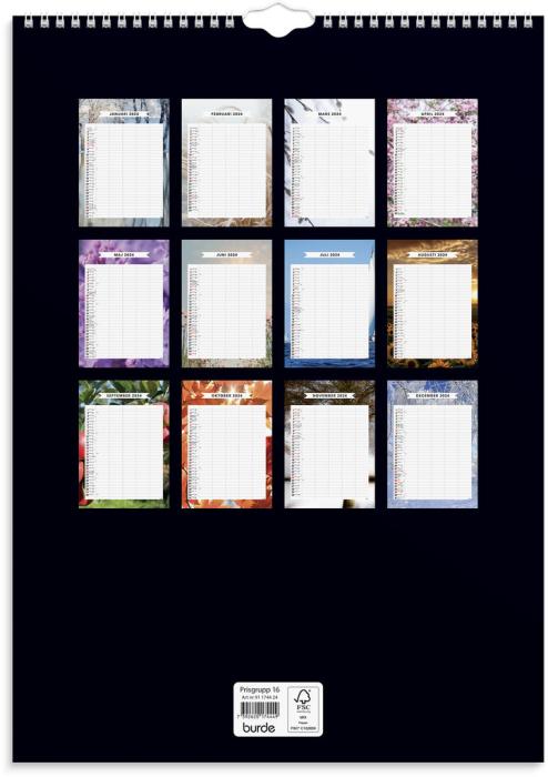Familjekalender Modern 2024
