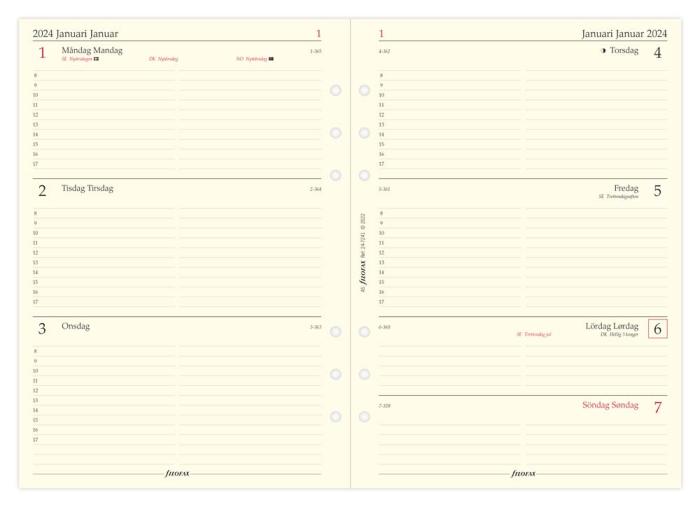 Filofax Dagbok A5 2024 v/u