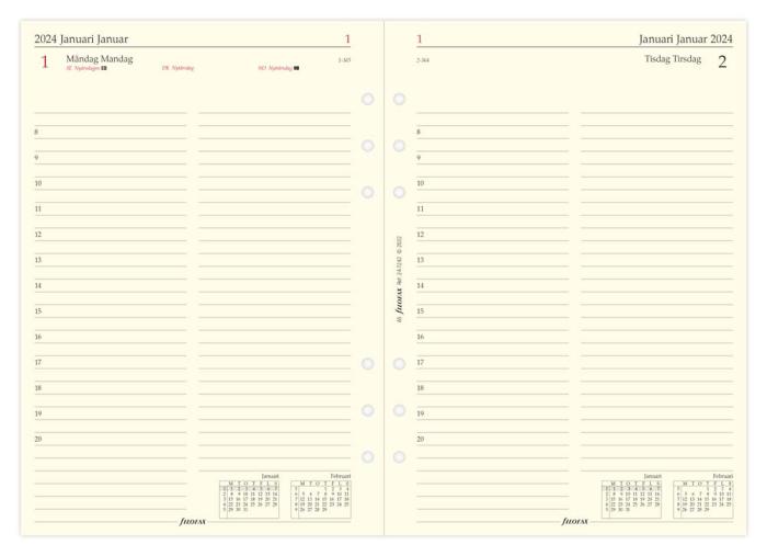 Filofax Dagbok A5 D/S 2024
