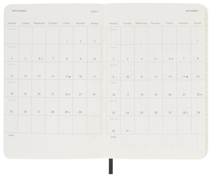 Moleskine Daily Black Soft pocket 2023