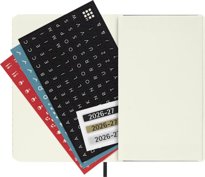 Moleskine Veckokalender Pocket Svart soft 26/27