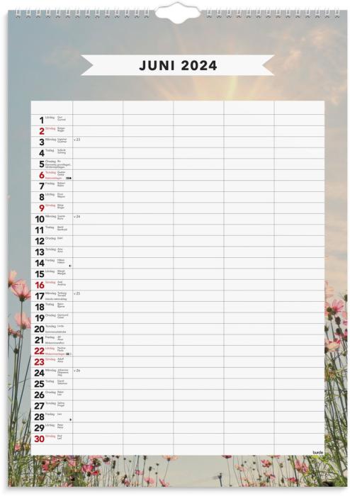 Familjekalender Modern 2024