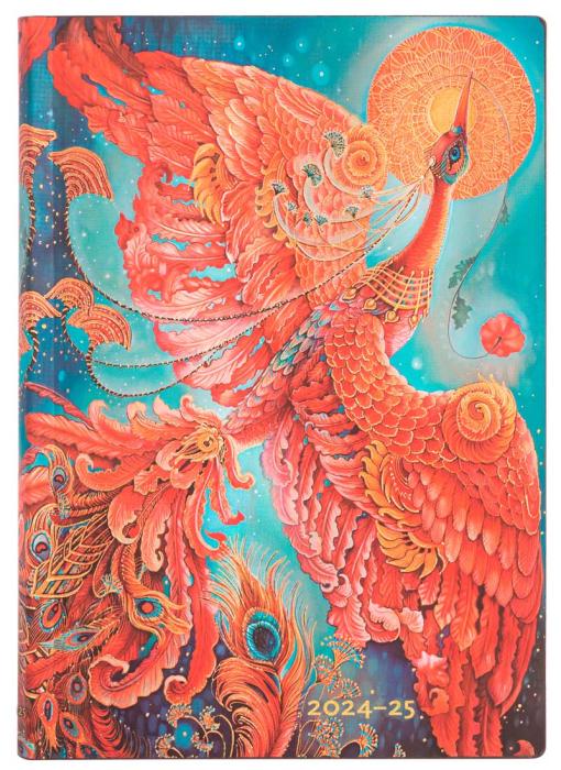 Kalender Paperblanks 18-months Midi Horizontal Firebird