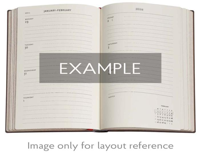 Kalender Paperblanks 18-months Midi Horizontal Firebird