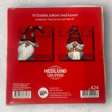 Julkort Barncancerfonden 10-pack Tomte med luva