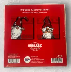 Julkort Barncancerfonden 10-pack Tomte med luva
