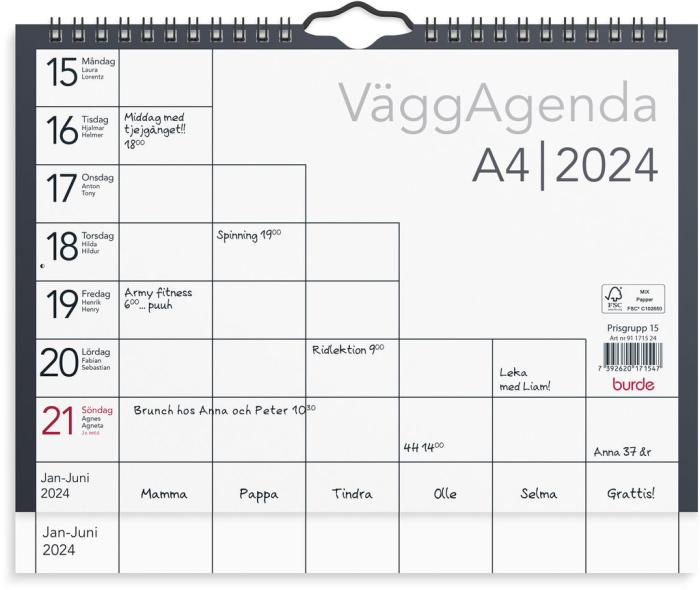 Väggagenda 2024