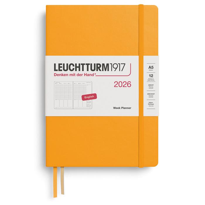 Leuchtturm1917 A5 vertikalt veckouppslag Rising Sun 2026