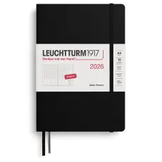 Leuchtturm1917 A5 vertikalt veckouppslag Black 2026