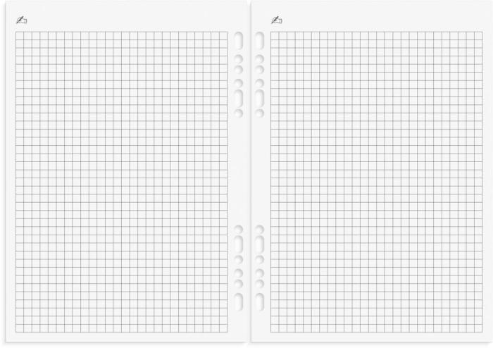 Business Systemkalender svart skinn 2024