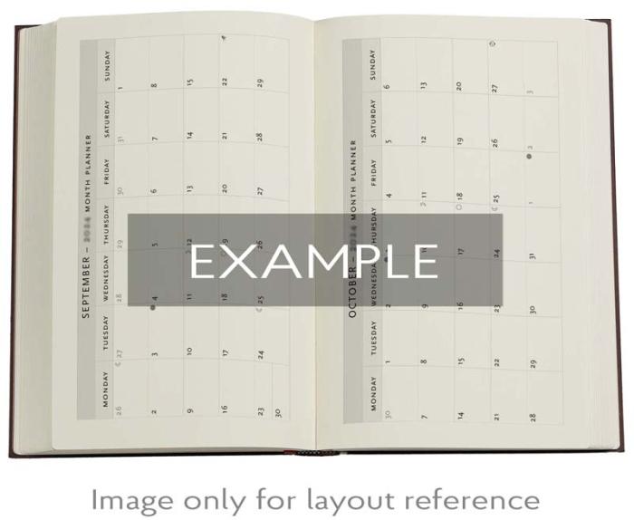 Kalender Paperblanks 18-months Midi Horizontal Olive Fairy