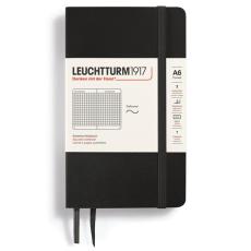 Anteckningsbok Leuchtturm1917 Soft A6 svart squared 