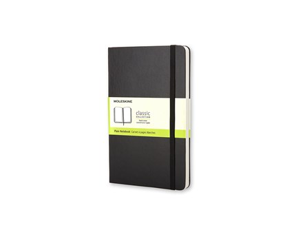 Moleskine Plain Classic Notebook Large - Svart