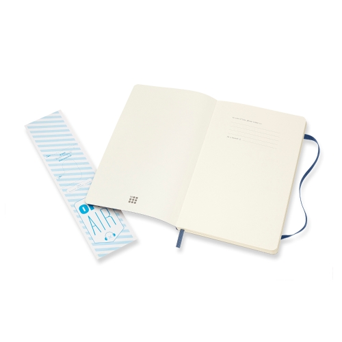 Moleskine Notebook Large Soft Cover - Blå - Olinjerad