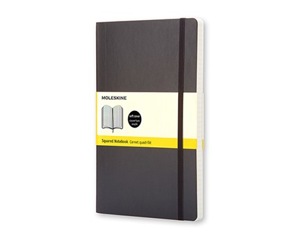 Moleskine Notebook Large Soft Cover - Svart - Rutad