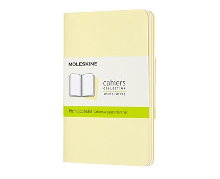 Moleskine Cahier Journal Plain Pocket Yellow