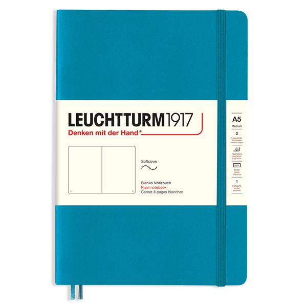 Leuchtturm Notebook A5 soft olinjerad Ocean
