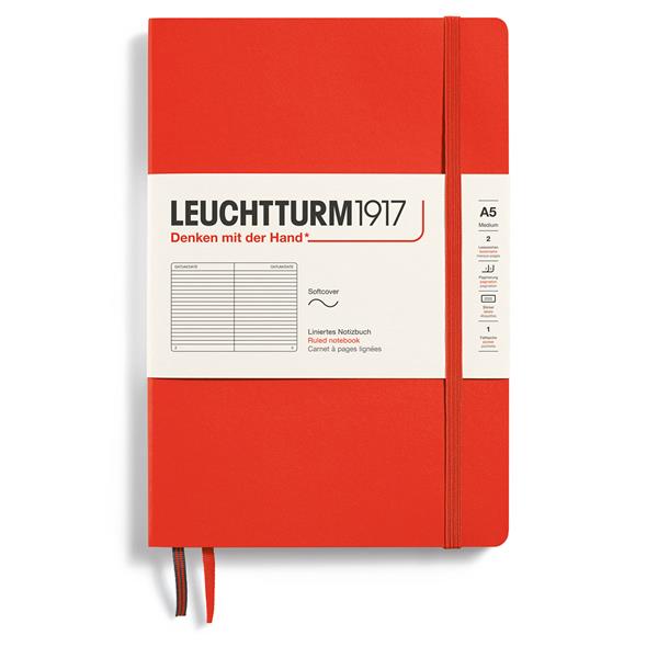 Leuchtturm Notebook A5 soft Lobster Ruled
