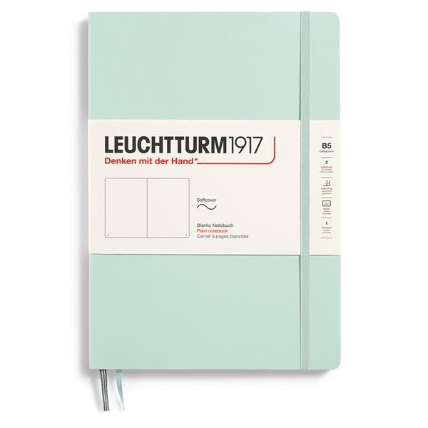 Leuchtturm Notebook B5 Soft 123s Mint Green Olinjerad