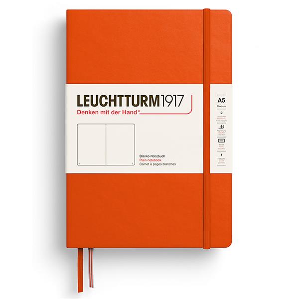 Leuchtturm Notebook A5 hard Pumpkin olinjerad