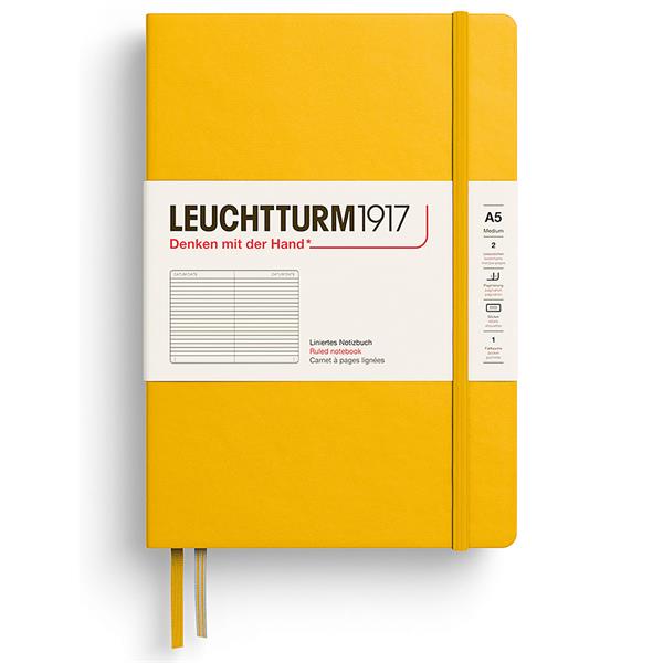 Leuchtturm Notebook A5 hard 249s Sunflower linjerad