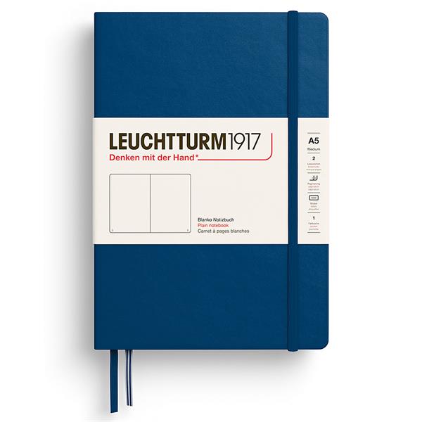 Leuchtturm Notebook A5 hard Indigo olinjerad