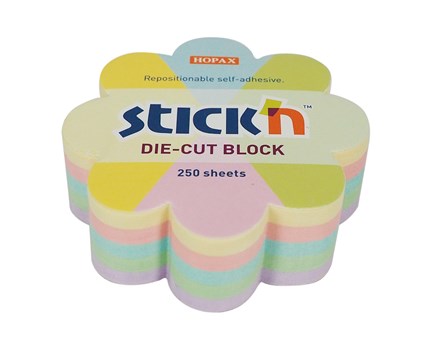 Notes Stick`n Notes 67x67mm kub Blomma