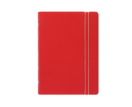 Filofax Notebook röd linjerad pocket